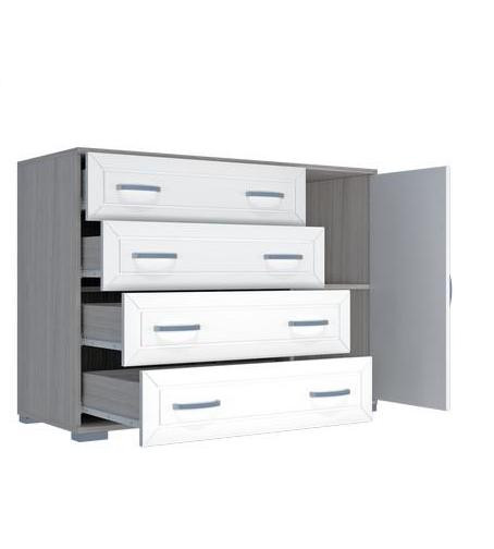 Комод МДФ №4 Венге/Клен Светлый (Ш-1100 × В-810 × Г-445)