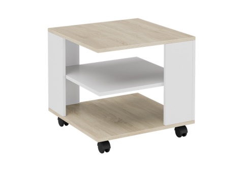 Журнальный стол Diamond тип 7 дуб сонома / белый