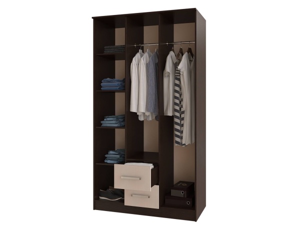 Шкаф 3-х Створчатый Фиджи (Ш-1200 х В-2016 х Г-520 мм)/Разные Цвета