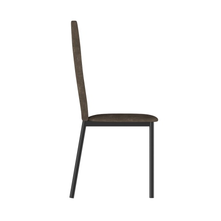 Комплект стульев Орлеан (4 шт), черный велюр коричневый